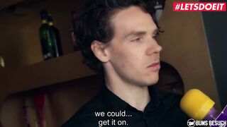 BUMSBESUCH - Long Breasts Porn Star Anike Ekina Makes Bartender's Day - LETSDOEIT