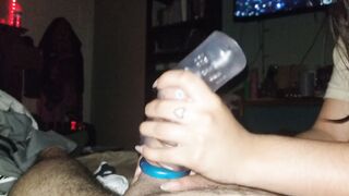 Mistress finds flashlight