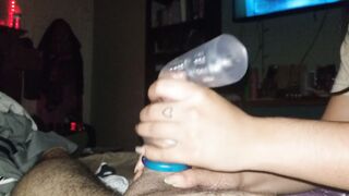 Mistress finds flashlight