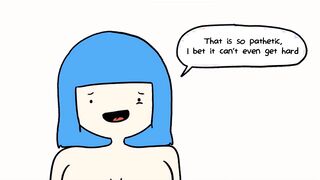 Making Of - Blue Haired Skank Humaliates Small Dick and Blows It (Speed Paint)
