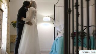 Shemale bride and brides maid get fucked
