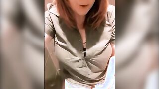 getting nude into a outdoor bathroom and cumming @ a gass station
