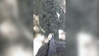 hiking barefoot inside the mud, getting very kinky toes, toes bdsm only !
