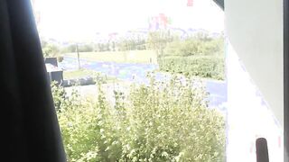 having fun with a lovense sex toy (nora) nude @ my window for neighbours to view !