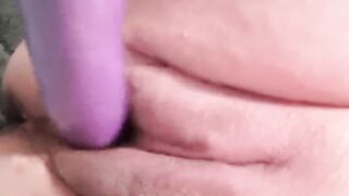 Stroking my thick twat 