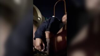 Poor homeless bimbos let a huge penis baller banged her to make a phone call at the park