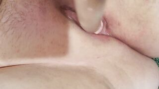 BBW makes her phat vagina squirt