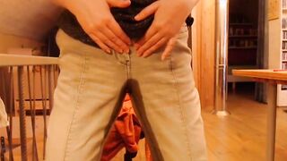 pissing inside my jeans !