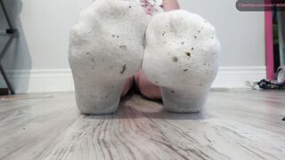 Kinky Sock Bondage and Lotion Toes Toes Bondage Massaging Toes