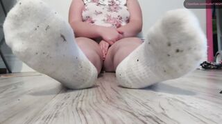 Kinky Sock Bondage and Lotion Toes Toes Bondage Massaging Toes