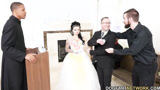 Payton Preslee's Wedding Turns Hard Interracial Three-Way - Cuckold Sessions