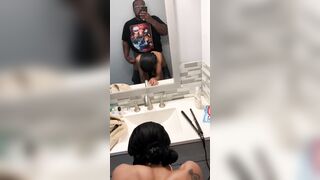 Fucking black inside the WC