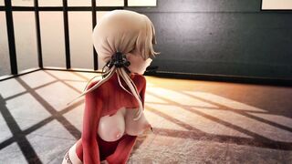 mmd r18 HMKJ Printz Murasame Kongo 3d cartoon