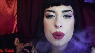 Smoking a Cigarette with Human Ashtray - Milk Rebelle