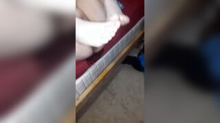 She sprayed me with her squirt and a very creamy double penetration ending