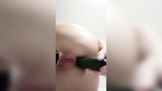 Double cucumbers plowed my body