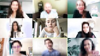 I get creampied into my tight young vagina during a zoom class - Eva Elfie