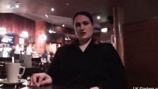 Chubby Amy loves fetish and masturbating into restaurants