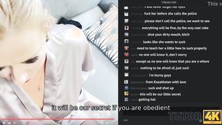 TUTOR4K. Perv sneaks inside math teachers apartment and they have