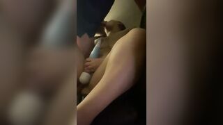 Husband filmed this long dick throat fucking me