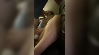 Husband filmed this long dick throat fucking me