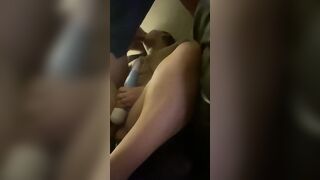 Husband filmed this long dick throat fucking me