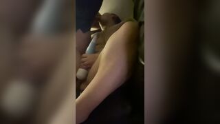 Husband filmed this long dick throat fucking me