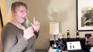 Gang Bang party! three men & one cunt with mouth banged Vanessa Cliff using a unicorn sex toy & handcuffs