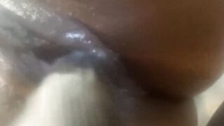 First Squirt With Sex Machine Hardcore African