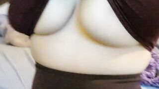 Shaking my long, natural Swedish melons for your satisfaction 
