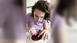 squid game - cut a cock out of a cookie or suck it