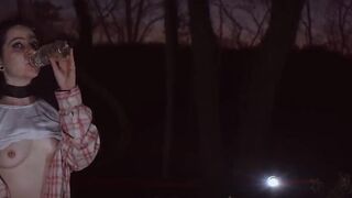 Submissive bae gets booty to mouth punishment while climbing a