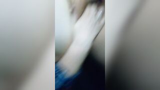 Bouncing my long natural hooters while I banged myself