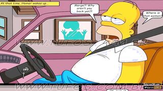 The Simpsons - Birthday Bash Group Sex Party with Long Penis Firefighters
