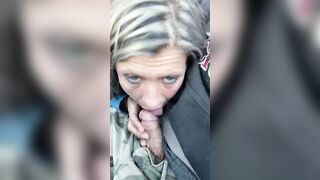 hot MILF offer blow job and Swollows big load