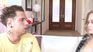 Stepmom mom is a huge tit hoe that loves dick