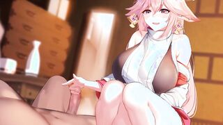 Rinhee April 2022 - Genshin Impact - Yae Miko Sex