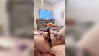 Masturbating until I squirt all over the place.