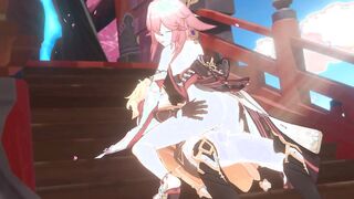 GENSHIN IMPACT - YAE MIKO RIDE AETHER