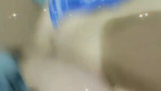 Having Fun with my soak vagina while my parents are into the living room