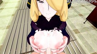 Cynthia offer you the price of winning the Pokemon League - Animated Animated