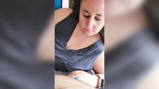Hoe ex-wife initiates oral sex and blows hubby and talks filthy