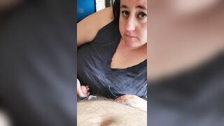 Hoe ex-wife initiates oral sex and blows hubby and talks filthy
