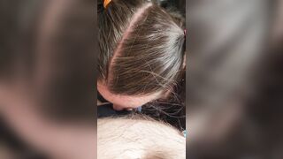 Hoe ex-wife initiates oral sex and blows hubby and talks filthy