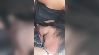 Hoe ex-wife initiates oral sex and blows hubby and talks filthy