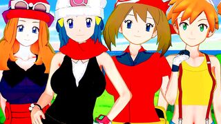 POKEMON TRAINERS CARTOON COMPILATION #1 (Misty, May, Dawn, Serena)