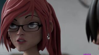 3D Hentai MILF Teacher and Student Fuck