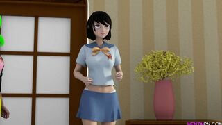 Stepdaughter Rides Dad - 3D Hentai Sex