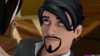 Stepdaughter Rides Dad - 3D Hentai Sex