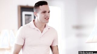 Babe golddigger has to fuck bf n stepdad
